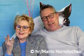 Peggy March und hr4-Moderator Jens Schulenburg