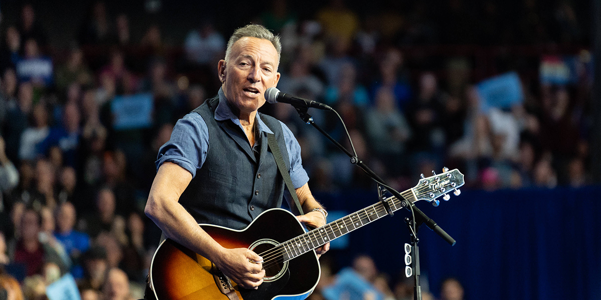 Bruce Springsteen beim Konzert