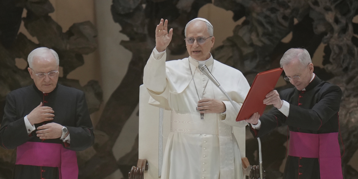 Der neue Papst Leo XIV. in der Kirche